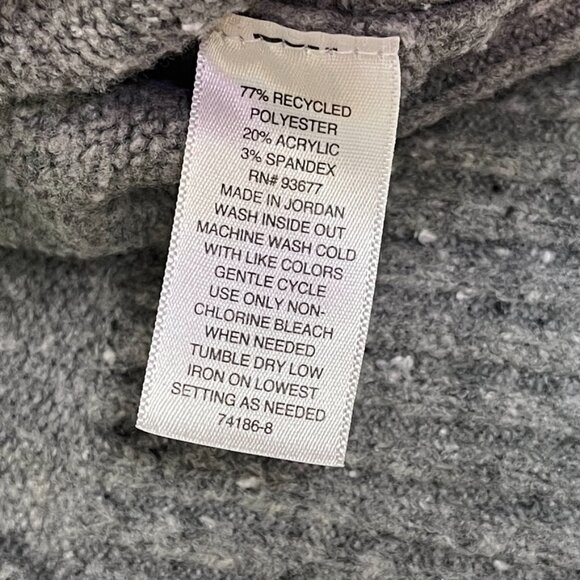 a.n.a A New Approach Gray Speckled Crewneck Long Sleeve Sweater - Small - Picture 6 of 6